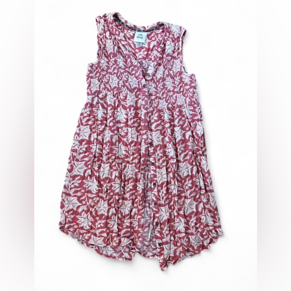 Knox Rose Pink and White Floral Blouse - Picture 1 of 2